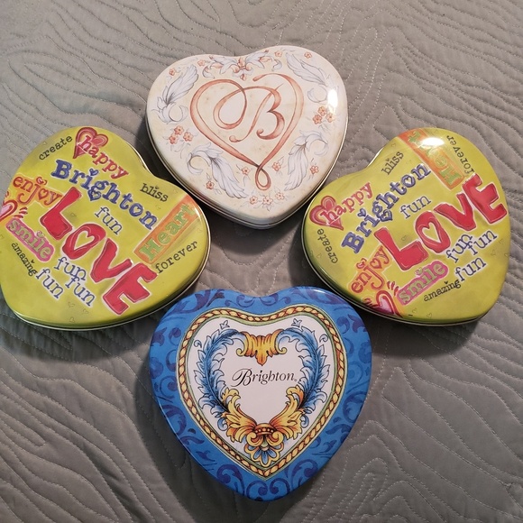 Brighton Accessories - Brighton Tins  Approx. 5.75" x 5.5" Lot of 4